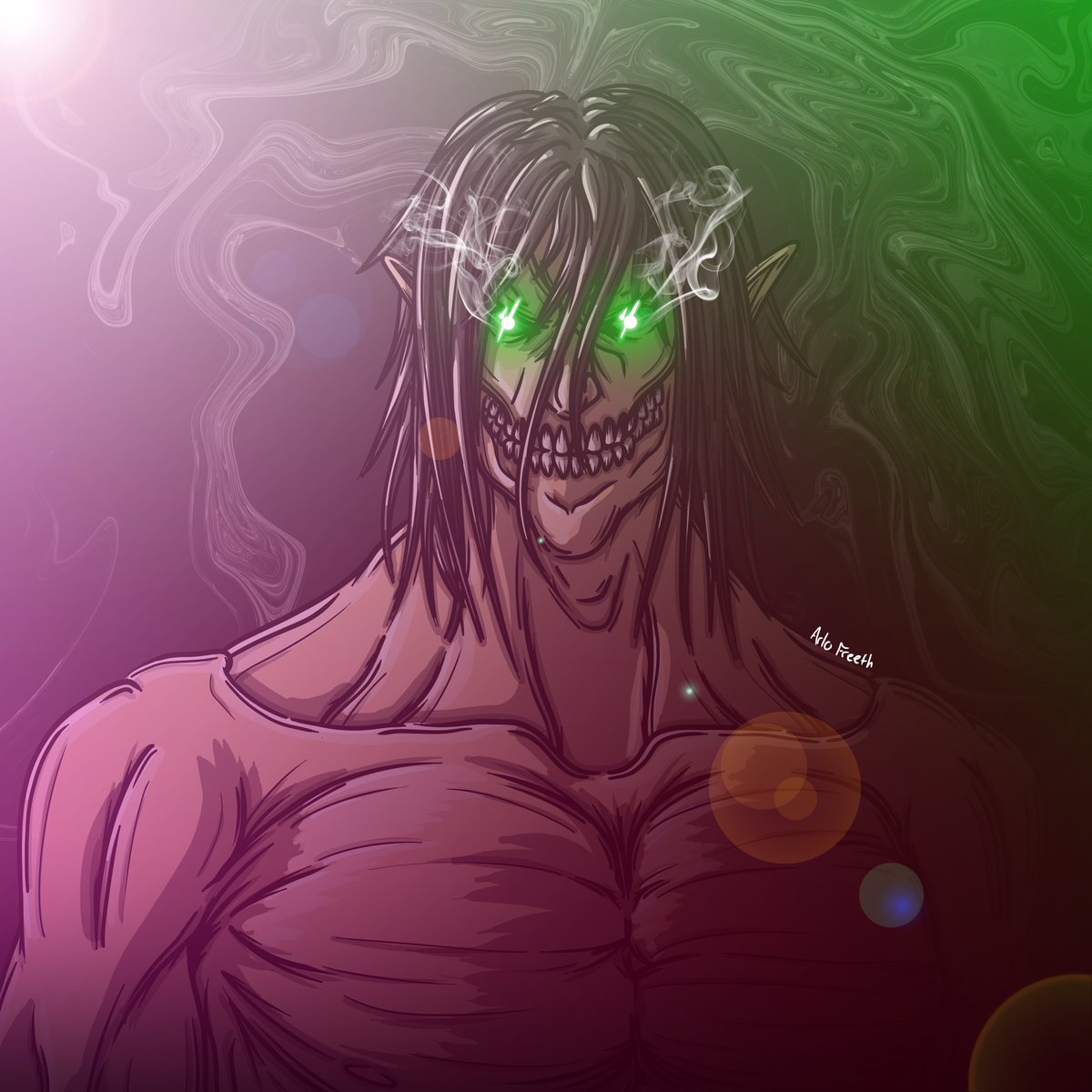 Was SUPER fun drawing Eren/Attack Titan from #AttackOnTitan !

Huge Thankyou &amp; welcome to <a href="/emileeprobz/">Emilee Rose</a> for copping this piece! Welcome to the fam! 🥹❤️🫂

Can't wait to do more titans!

Like &amp; Retweet ❤️🫂 It helps more than you know!

#anime #art #illustrator #nftcommunity #nft
