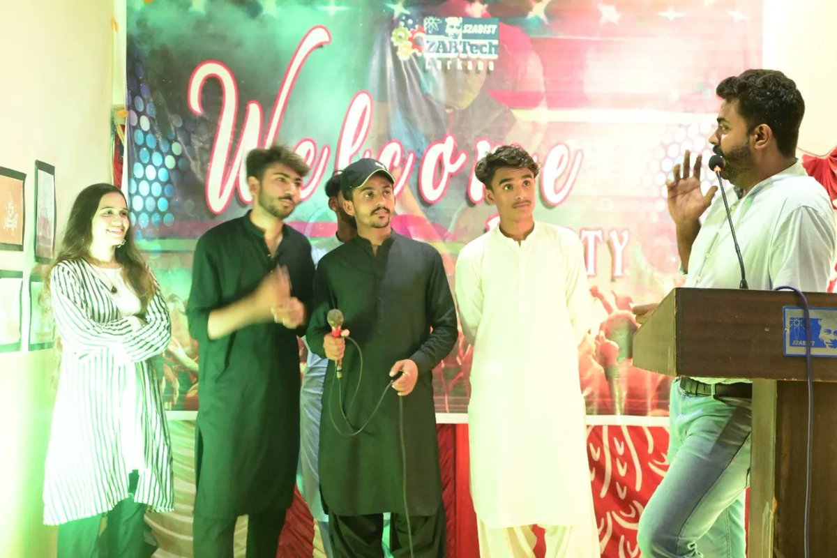 SzabistZabtech's tweet photo. SZABIST ZABTech Larkana arrange a welcome party for newly enrolled students of DIT-75 Batch by students of DIT -74 under the supervision of their Teachers.
.
.
.
.
#SZABISTZABTechiTVE #TVET #skills #skillsforall #zabtechlrk #wellcomeparty https://t.co/ai5xBFUfLC