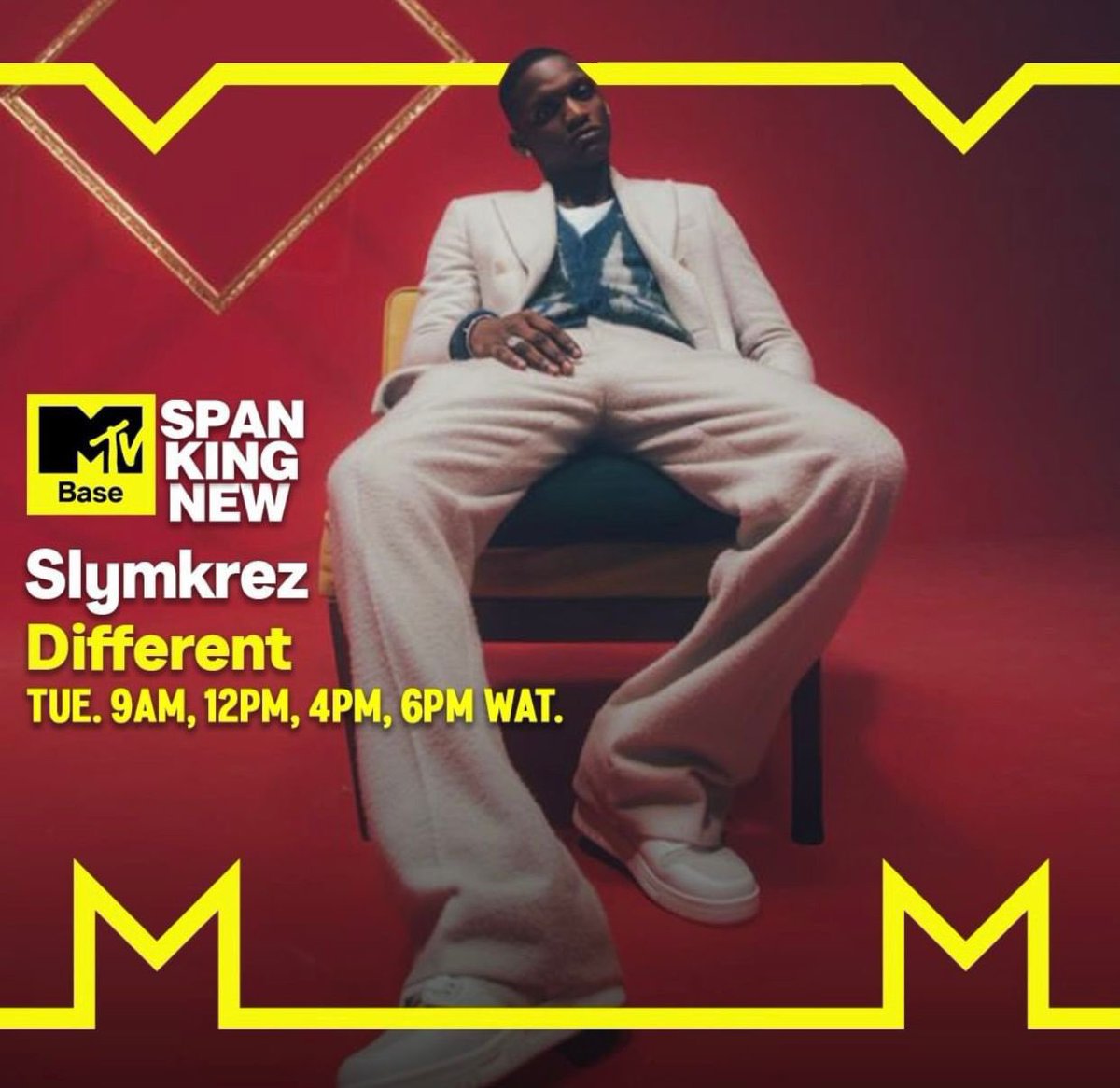 1slymkrez's tweet photo. Different Music Video is now premiering on @MTVBaseWest Tune in guys 🪧 https://t.co/anx5q6fNts