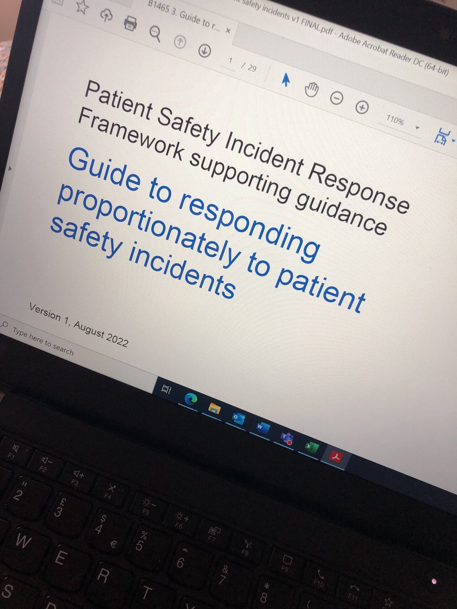 So excited to see #PSIRF land, long overdue but looks like the time was well spent, thanks to all involved in making it happen <a href="/psmn999/">Patient Safety Management Network</a> …….. now for a good few reading weeks 😳😊
