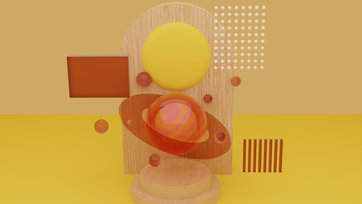 solar_C_twit's tweet photo. 따뜻한 느낌의 행성🪐
#행성 #planet #Blender3d https://t.co/VKrfrxglDA