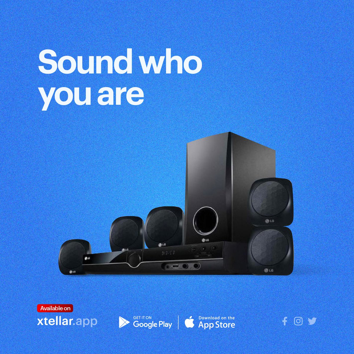 xtellarco's tweet photo. Buy your sound appliances from Appliance World on Xtellar now 🔊

Tap link to order: https://t.co/0fL3iaIEfc

#BuyOnline #Delivery #Ecommerce #uganda https://t.co/34KzCprRWH