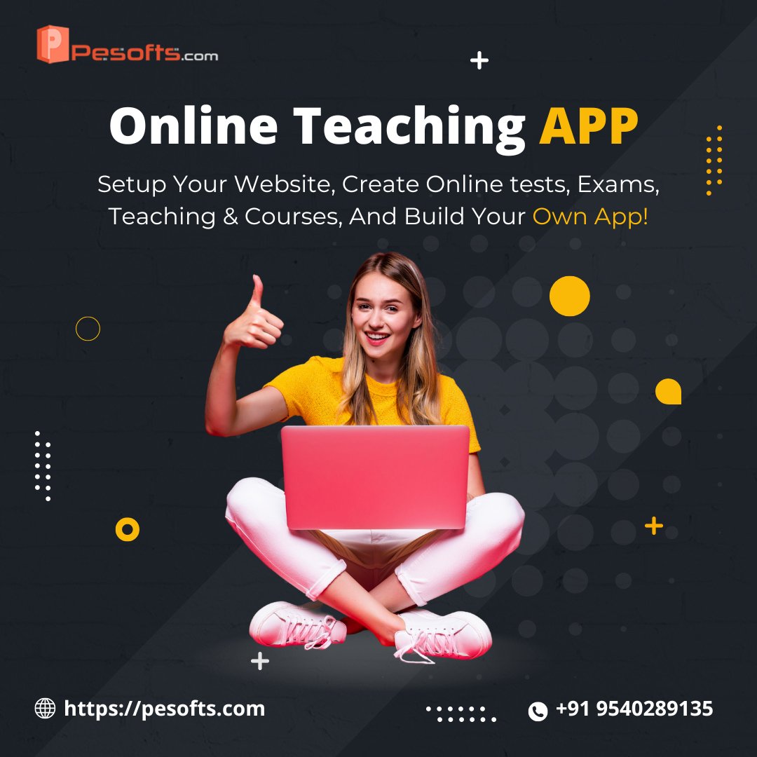 pesofts1's tweet image. Start Your Coaching, institute, Private Classes, and Many More in Online Teaching with Teaching App
.
bit.ly/39elAIF
.
#teaching #TeachingApp #OnlineTeaching #OnlineTeachingApp #TeachingApps #Apps #App #OnlineTeachingApps #Teacher #Learning #Education #Elearning