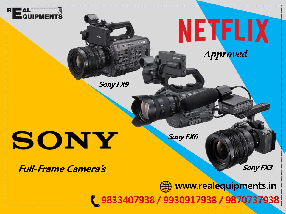 RealEquipments's tweet photo. For Hire on Rent Call us on :- 9870737938 / 99309137938 / 9833407938
For More details Visit on https://t.co/EPKXIBTvrH

#SonyFX3 #SonyDSLR #SonyCamera #photography #cinematic #Cinemetography #travelshow  #TravelShoot #Gopro #CinemaCamera #Eventshoot #sonyfx6 #Sonyfx9 #sonya7iii https://t.co/SYX3k5FpWE