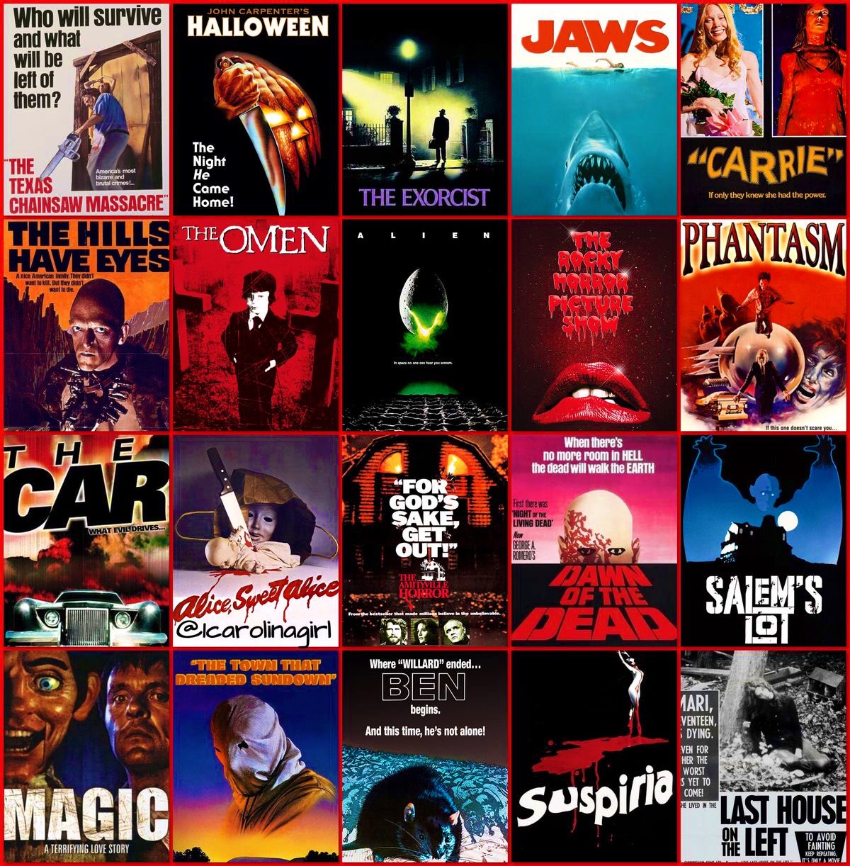 🔪🔪Jeanne Loves Horror🔪🔪 on X: “70s horror movies🍿💀🔪 https 