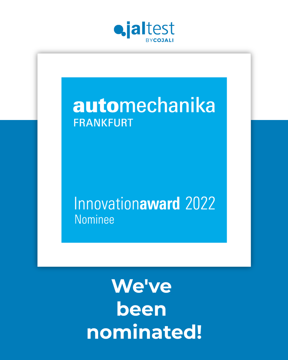 🏆🥳  #JaltestDiagnosticsAR, the new system of augmented reality of #Jaltest, has been nominated for the #AutomechanikaFrankfurtInnovationAwards 🎉#Automechanika #AutomechanikaFrankfurt #AutomechanikaFrankfurt2022 #AutomechanikaFrankfurtInnovationAwards2022
#JaltestDiagnostics