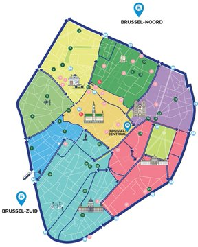 fietsprofessor's tweet photo. As of today, #Brussels is choosing for quality of life, safer and greener public space and inclusive accessibility on its streets.

In 63 neighborhoods through traffic by car is cut, speed is reduced &amp; people on foot or bicycle are prioritized.
More: https://t.co/t5BLLa6khl https://t.co/9HG5LOMDvP