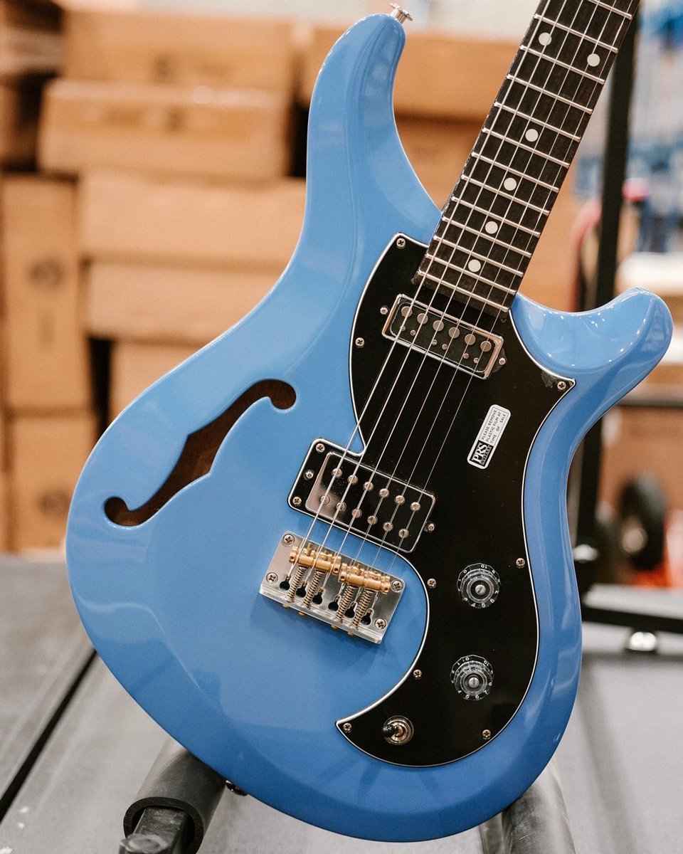 Vela S2 Smith(PRS) Reed Paul 2022年製 mahiblue hollow SEMI VELA S2 PRS Semi-Hollow Blue【個性派モデル Mahi ギター