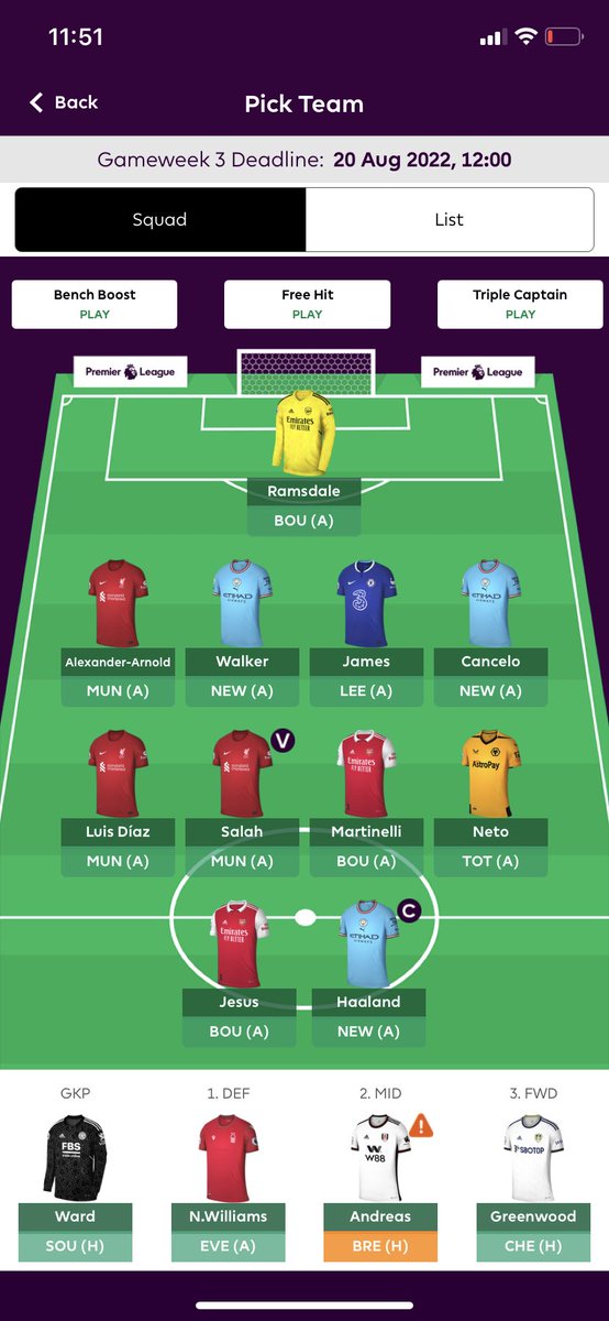 Jfarnstrom's tweet photo. @fantasypl_dobb @TAkesson @fantasypl_dobb In med N.Williams mot Everton eller behålla Neto mot Tottenham? https://t.co/0Ji9ok3qI6