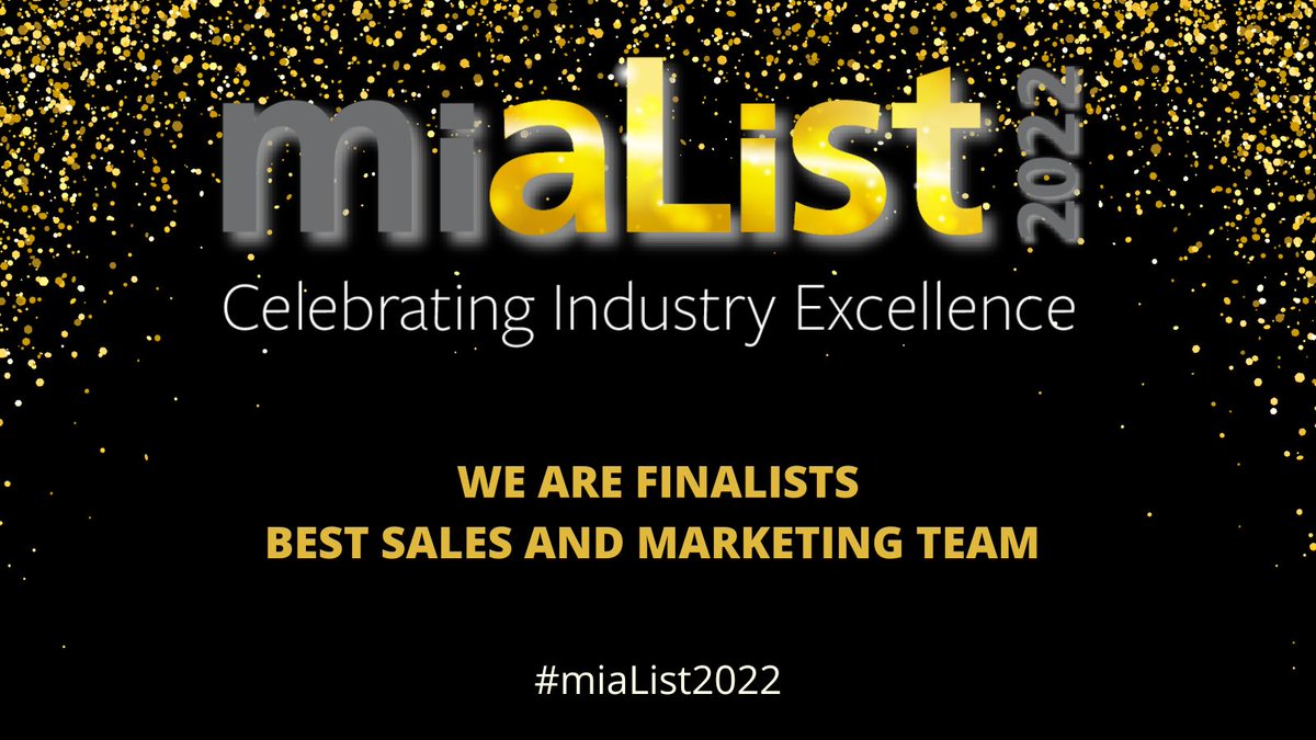 We're very happy to be nominated for the <a href="/MIAuk/">Meetings Industry Association</a> Best Sales and Marketing Team, especially after our biggest Summer yet! #eventsindustry #miaList2022 #eventsales