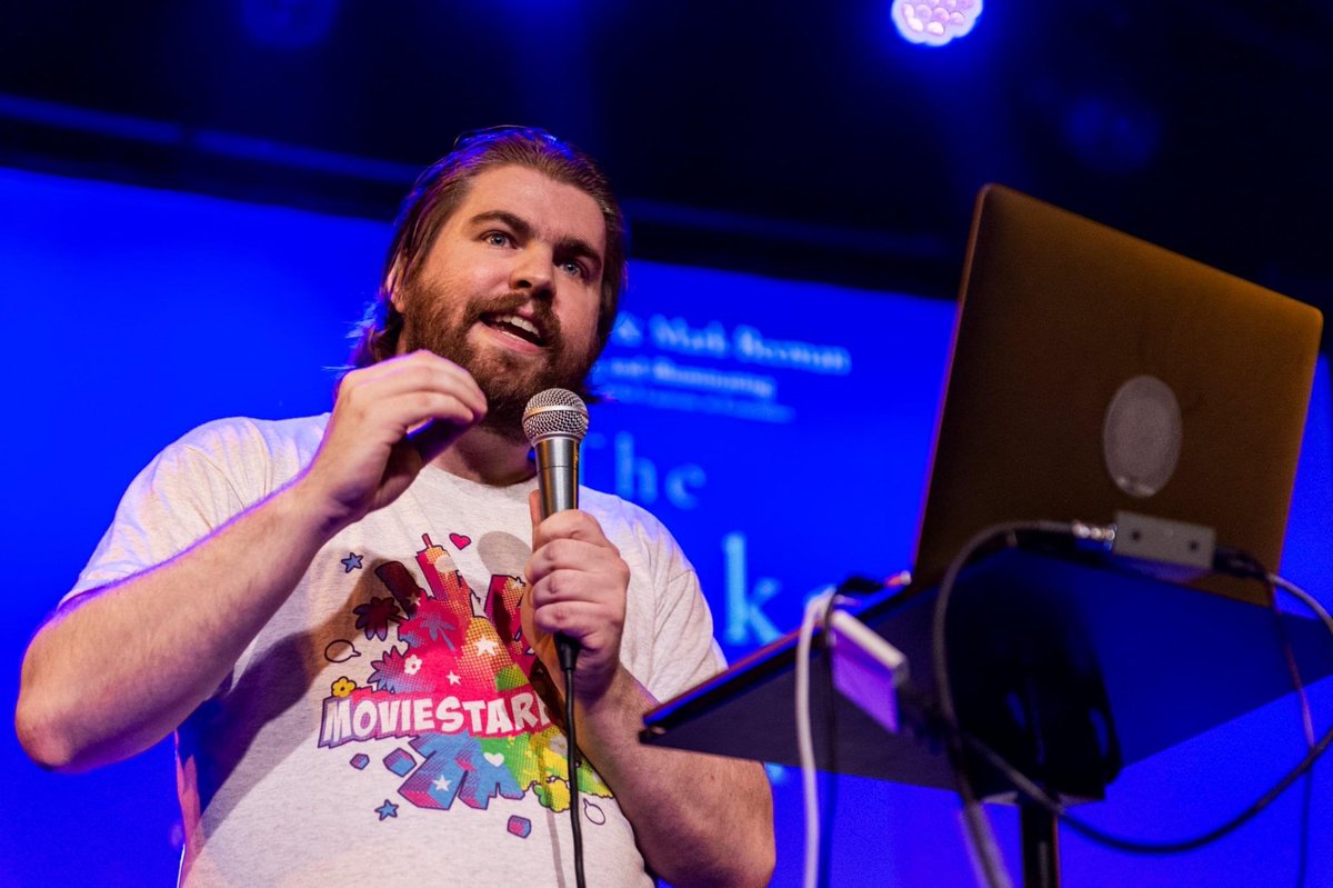 KristianHede's tweet photo. Last Friday at #SpilBar50, I gave around 100 people a choice.
I was asked if I would like to give a talk for the Danish Game Industry and I of cause said yes. I incorporated one key element from video games in my talk. Choice. As in, the audience got to choose the topic (2 opt.) https://t.co/SNX9C57ry5