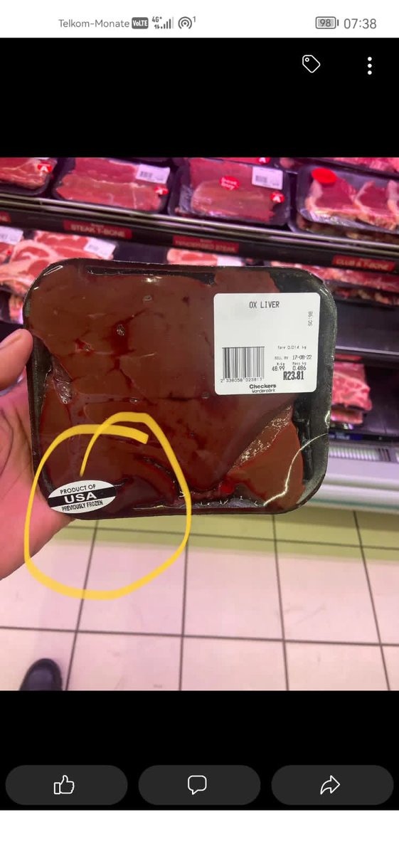 peterkhalanga's tweet image. What is this?  What about South African beef farmers?