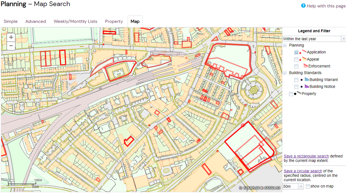 The Planning and Building Standards Portal mapping function is now live again following last weeks upgrade. 

Search by map for planning applications, appeals & enforcement notices, and for building warrants.

citydev-portal.edinburgh.gov.uk/idoxpa-web/spa…