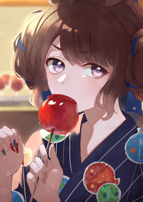 りんご飴と#ウマ娘 #トーセンジョーダン 