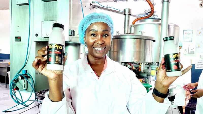 KasiEconomy's tweet photo. Busi Gumede from KwaMashu township  is a food scientist who has just lauched her own dairy product called Kephir - a natural probiotic which has been around for thousands of years. https://t.co/mlNAdci2k5