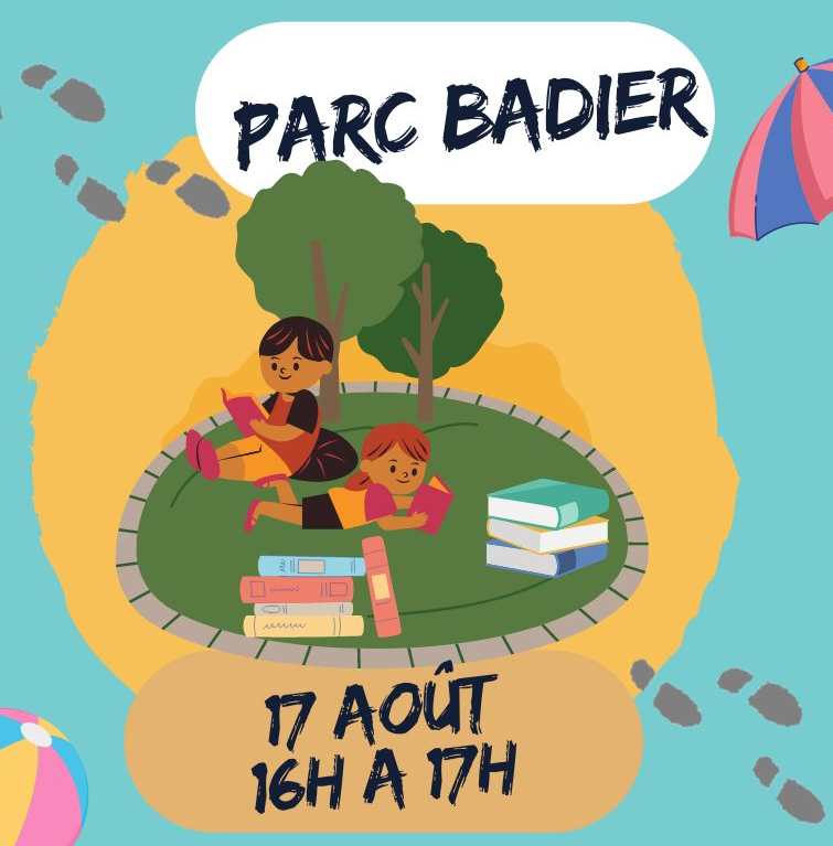 bibsevran's tweet photo. [LES BIBLIOTHÈQUES EN GOGUETTE] ☀ 🌳 ⛱

Rejoignez Dounia et Magalie au Parc Roger Badier pour une heure du  conte
➡️ mercredi 17 août à partir de 16h. 
Retrouvez tous vos rendez-vous de l' été : 
➡️ https://t.co/toda99q2eq

#bibsevran #heureduconte #unetedevasion https://t.co/Sx27B7vEKt