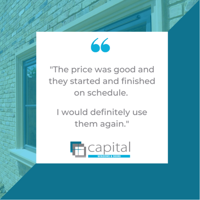 CapitalWindows's tweet photo. Hearing from you makes our day! When our customers our happy, we are happy. Thanks so much!👏 #Capitalwindows #Windows #Doors #Home https://t.co/GBuO0RXfio