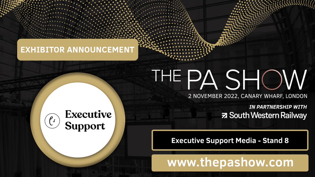 pashowuk's tweet photo. PA Show partner @execsupportmag will be exhibiting at The PA Show Canary Wharf! Executive Support Media is the home of the Executive Support Magazine, Executive Support Training, Executive Support Events & much more!
#PAShow #PAShowCanaryWharf #ExecutiveSupportMedia #Training https://t.co/iQmUSJodiK