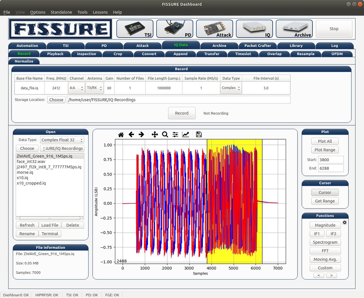 FISSURE

open-source RF &amp; reverse engineering framework designed for all skill levels with hooks for signal detection &amp; classification,protocol discovery, attack execution, IQ manipulation, vulnerability analysis, automation,AI/ML

github.com/ainfosec/FISSU…

#SoftwareDefinedRadio