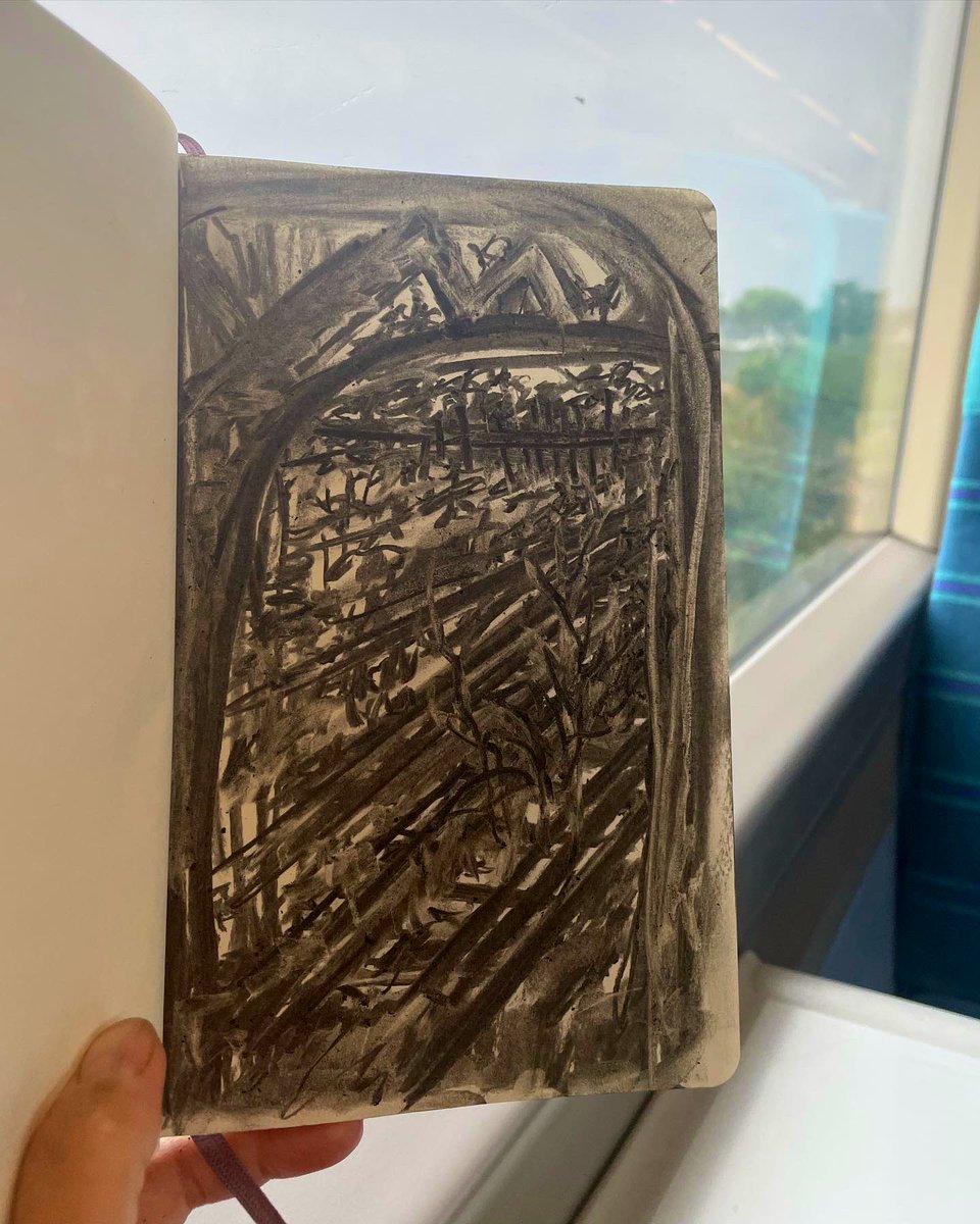 LizAtkin's tweet photo. #Journeydrawings to combat #anxiety and #skinpicking on the train to Three Bridges @Se_Railway
#publictransport #mentalhealth #dermatillomania #recoverystrategies #BFRB #kentartist #drawingonthetrain @Drawinglives @The_Big_Draw https://t.co/vetRMmOXvM