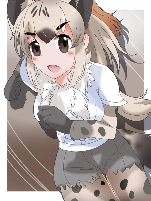 走るブチさん#けものフレンズ 