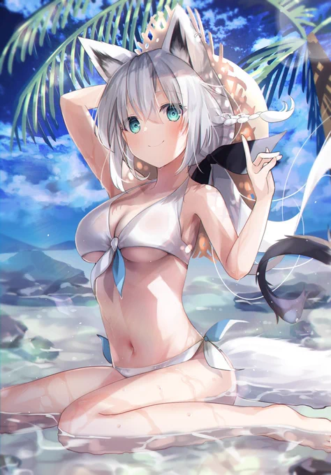 海とフブちゃん#絵フブキ 