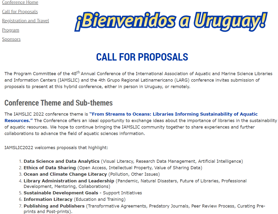 messaoudi_saida's tweet photo. Hurry Up📢Only a Few Days to Submit Your Abstract at the #iamslic2022. Abstract submissions are open until 2⃣1⃣August 2022. Don't Miss This Opportunity: Present Your work either online or in Montevideo 🇺🇾 Uruguay! Submit NOW 👇https://t.co/YKGNhlgKj1 https://t.co/BF0we9syR2