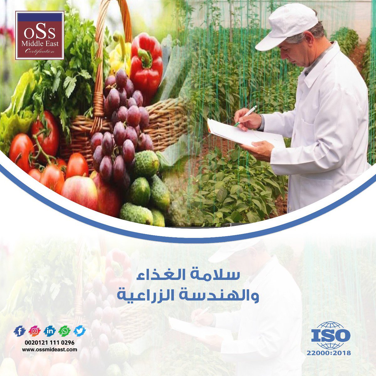 Oss_4_Quality's tweet photo. الهندسة الزراعية لها دور بالغ الأهمية بداية من العملية الإنتاجية الأولي وصولاَ إلي إختبار جودة المنتجات قبل نزوله للأأسواق للعمل علي ضبط صحة الإنسان.
:
📞 00201211110296
#Oss_4_quality
#ISO22000 #BRCS #HACCP #halal #foodsafe #foodsafety #iso220002018 #foodindustry https://t.co/WgcaeQfXyS