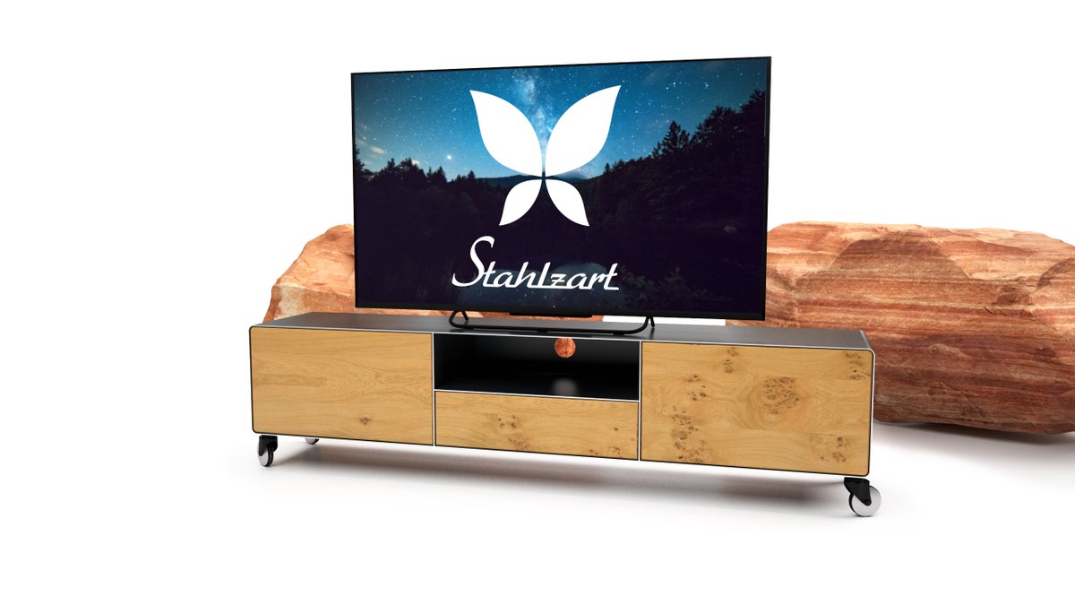 StahlzartMoebel's tweet photo. NEU: Das Industrial Lowboard DOT 1 mit modernem Design aus Massivholz &amp; Stahl. https://t.co/hBan7Ipbq4 

#stahlzart #industrial #lowboard #tvlowboard #home #style #modern #minimal #interiordesign https://t.co/r33DDI0oR0