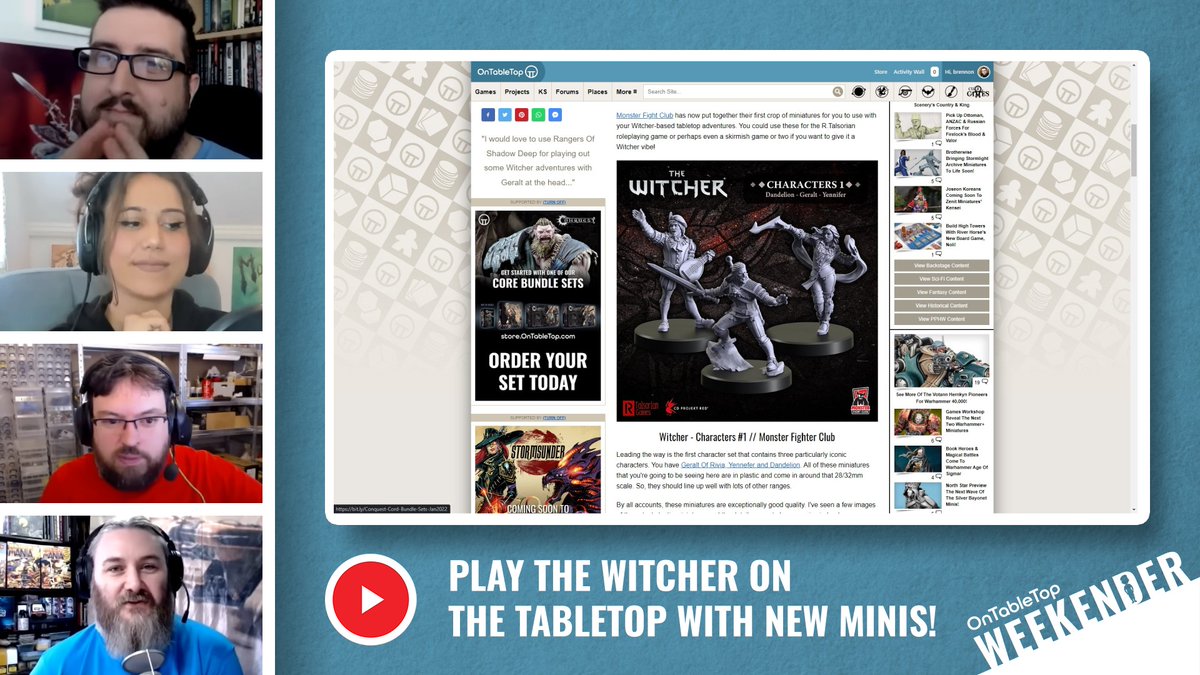 As well as discussing the new #LotR Battle Of Osgiliath set, the team also dive into a discussion on those awesome new @MonsterFight31 #Witcher miniatures! Are you going to be snapping them up? Watch the #OTTWeekender segment here youtu.be/Lo1h8HmFbOo?t=…!