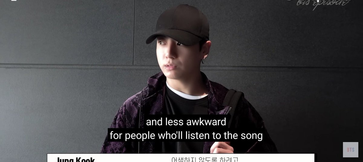 wangteaco's tweet photo. "I put a lot of effort into my english pronunciation. I tried to make it sound more familiar and less awkward for people who'll listen to the song. So i was careful about how i pronounced things" ㅡ 220816, Jeon Jungkook In Bad Decisions Recording Sketch https://t.co/L1h28IxoPG