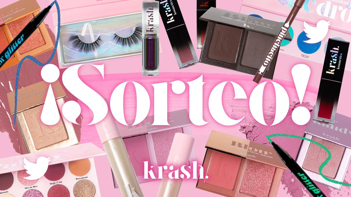 🌈𝗦𝗢𝗥𝗧𝗘𝗢🌈  ¡2 ganadorxs de 2 lotes de makeup!💄⁣
⁣
1️⃣ Síguenos en <a href="/krashkosmetics/">Krash Kosmetics</a>⁣
2️⃣ Dale RT y comenta #VeranoKrash⁣
⁣
¡Tienes 24h para participar!🎁 Mucha suerte☺️