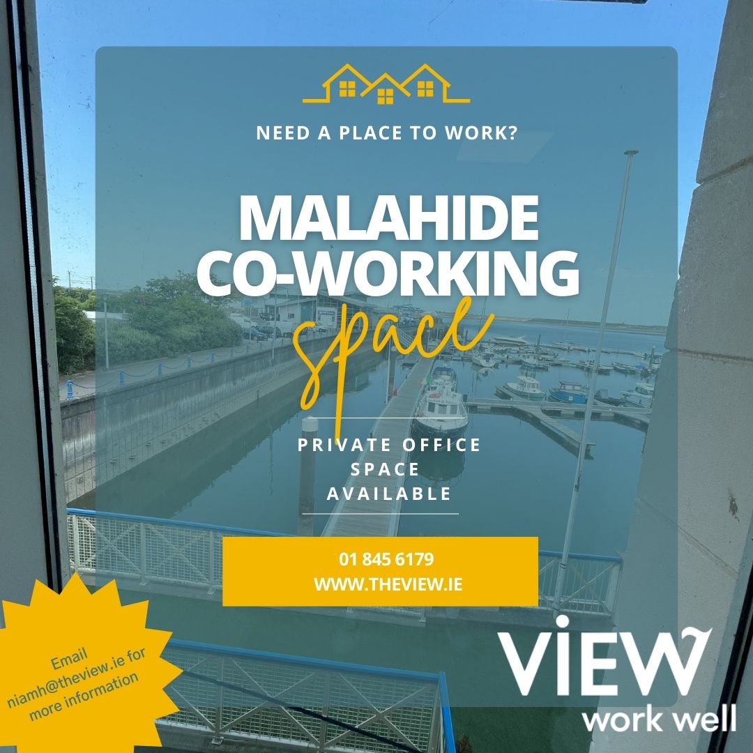 theviewmalahide's tweet photo. Co-working close to home - 
Email niamh@theview.ie today to find out more information on working locally. 
#coworking #workwell #worklocally https://t.co/qLF5dBDVQl