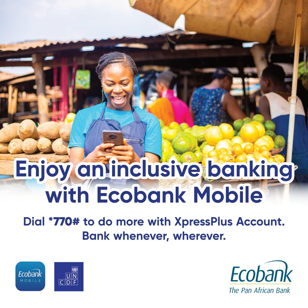 Download the Ecobank Mobile now, or dial *770# to enjoy the fastest and most secured way to make payments. • Account-to-account Transfer • Mobile Money Transfer • Bill Payment •Airtime Top-up & more Call toll-free 080 000 3225 for more. #XpressPlusAccount #EcobankMobile