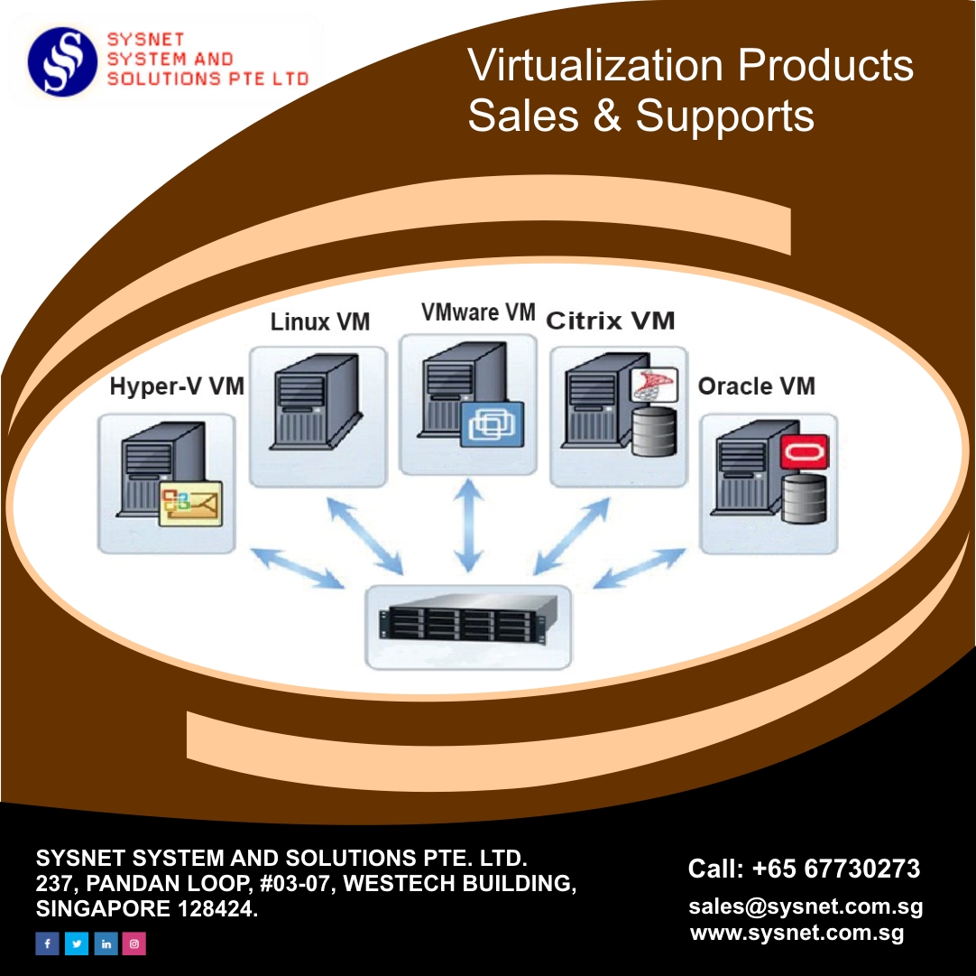 SgSysnet's tweet photo. Virtualization Products Sales &amp; Supports. For more information visit: https://t.co/gdYAl4OrZo 
#sysnet #IT #support #services #ITcompanies #solutions #singapore #virtualization https://t.co/wNxzYl37nV