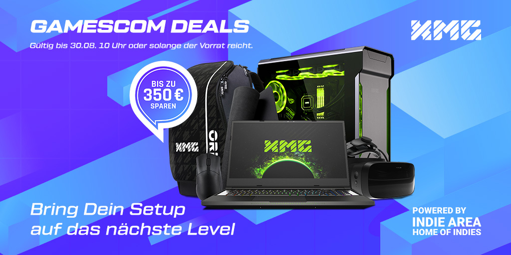xmg_gg's tweet photo. Endlich wieder #gamescom! Dir fehlt noch die passende Hardware?
Dann sicher Dir jetzt bis zu 350 € Rabatt bei unseren #GamescomDeals!
🎮 Jetzt sparen: https://t.co/A28jGouP5Q
#bestware #XMG #Gaming #Ority #VR #GamingLaptop https://t.co/LTkyy6aZBt