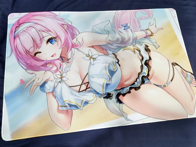 (Sorry guys I am a bit occupied with projects recently! Will be back in a few days~)【AMG+Comifuro New Merch Reveal ~Part 3~】Elysia &amp; Griseo Mouse mat ~* 60cm x 40cm x 3mm===Booth number===Animangaki2022 (MY) -> D33Comifuro 15 (ID Jakarta) -> AA-65 