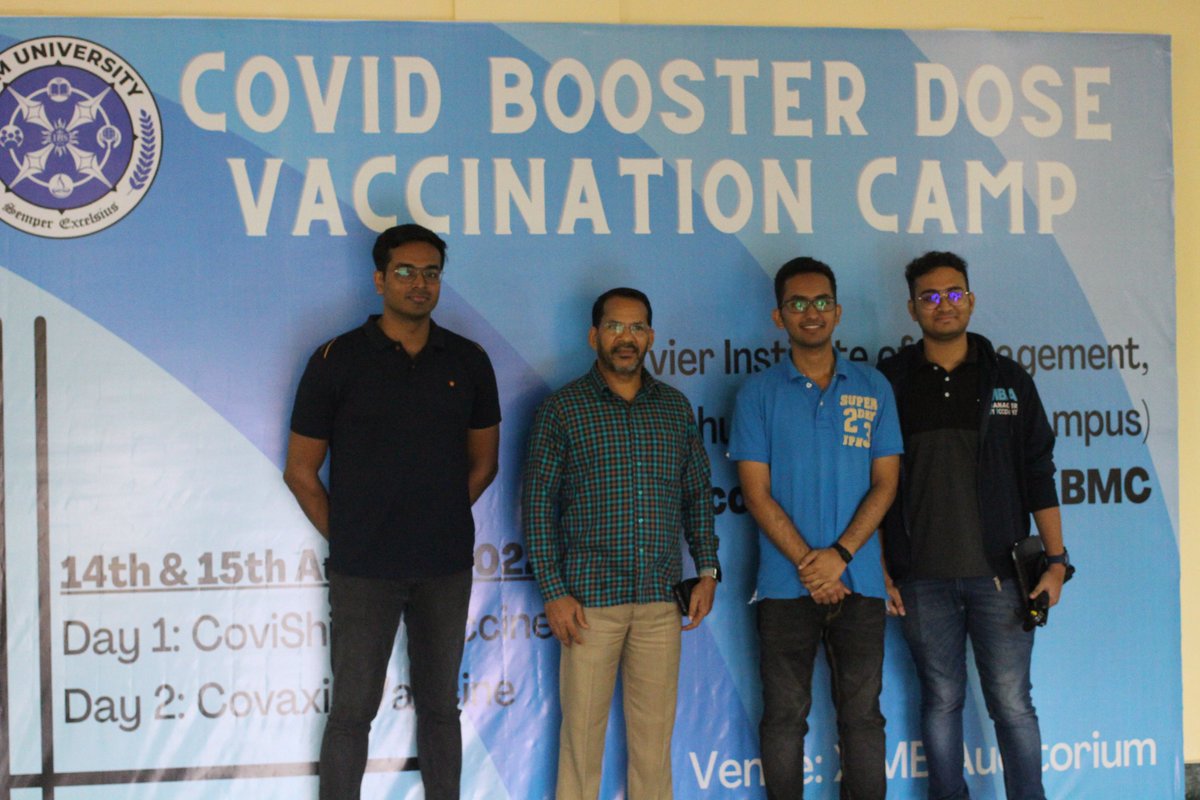 ximb_official's tweet photo. To ensure maximum safety and health of the staff and students, a Covid Booster Dose Vaccination Camp was conducted by XIM Bhubaneswar, in collaboration with the Bhubaneswar Municipal Corporation. 
XIM thanks everyone for getting vaccinated!

#xim #vaccine #bmc #boostercamp https://t.co/vo0wruVBkf