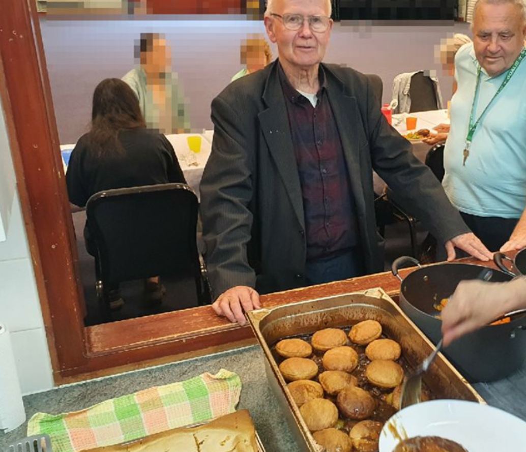 Yesterday at Luncheon Club we had meat and potato Pie or vegan red pepper and mushroom pie, served with broccoli and carrots, followed by a lemon cheesecake.  The next Luncheon Club is on Monday 29th August. It costs £2 for a two course meal. Join us.