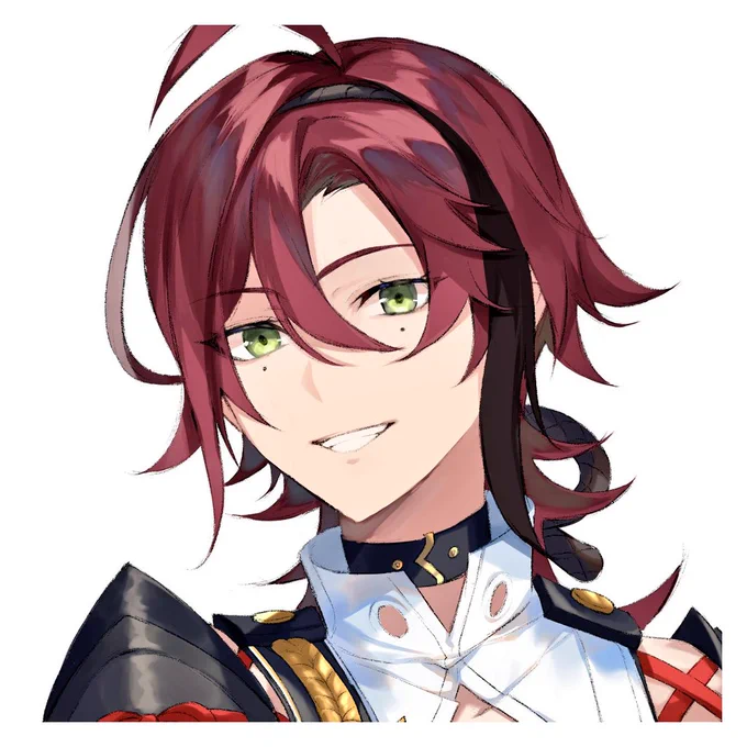 顔だけ描くタグ1人目鹿野院平蔵くん 