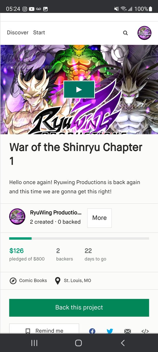 RyuWing94's tweet photo. War of the Shinryu is quite a way from it's goal. We can complete this goal so we can finally finish the first chapter! Spread this to everyone and have them follow the link below so they can help us reach the goal!

https://t.co/DapY2VRG8q
#WaroftheShinryu
#ryuwingproductions https://t.co/zThahizem6