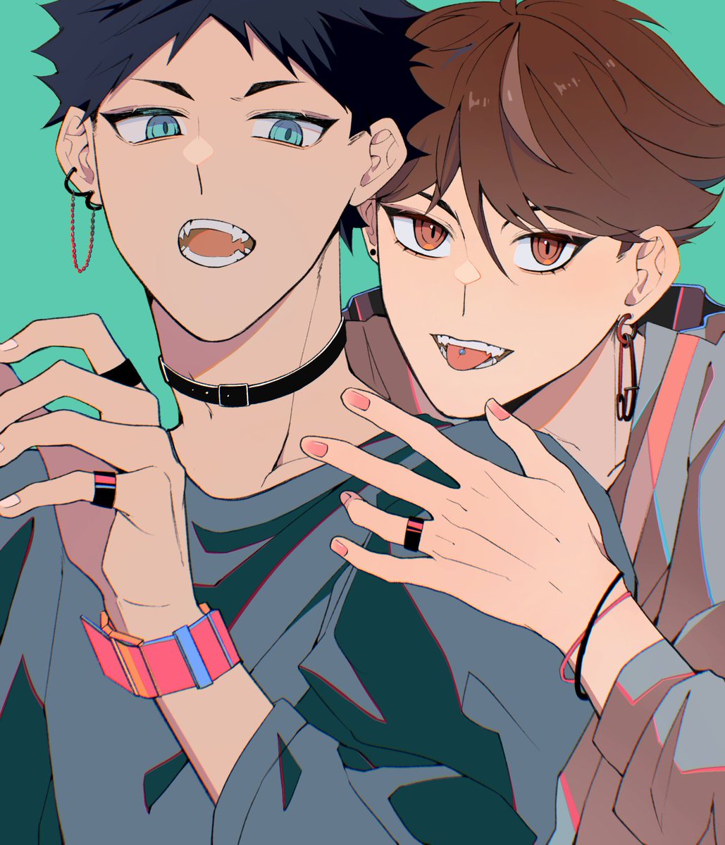 Orisca_OMI's tweet photo. City boys～

#ハイキュー #haikyuu #oiiwa #及岩 #oikawa #iwaizumi #fanart #HQ https://t.co/DwvwdTB1Nb