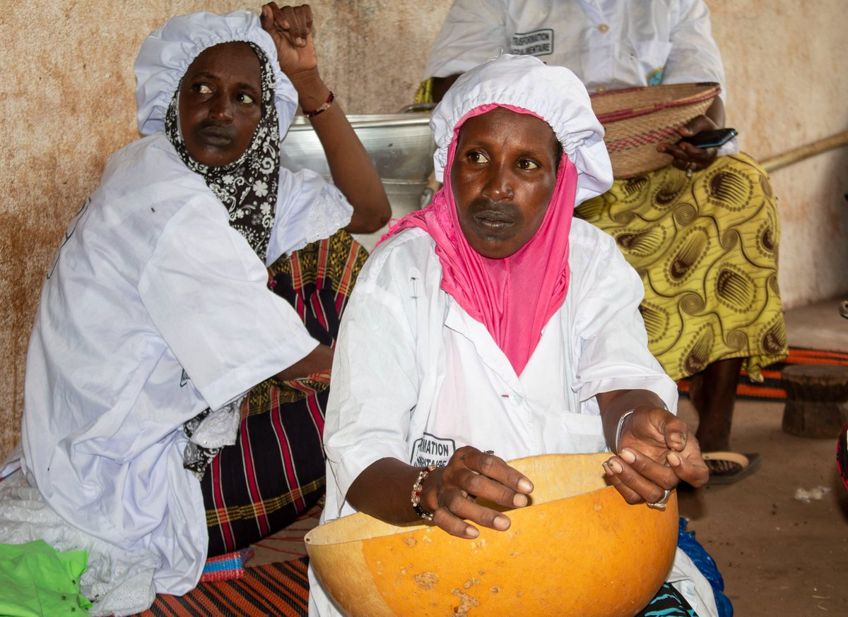help_mali's tweet photo. Ces femmes PDIs se sont organisées en 2 groupements et ont démarré leurs activités de transformation du lait et des céréales sur site #MABILE.
Avec un fonds de roulement alloué par le projet, les bénéficiaires vont continuer leur transformation agroalimentaire sur site #MABILE. https://t.co/9fREUItRTE