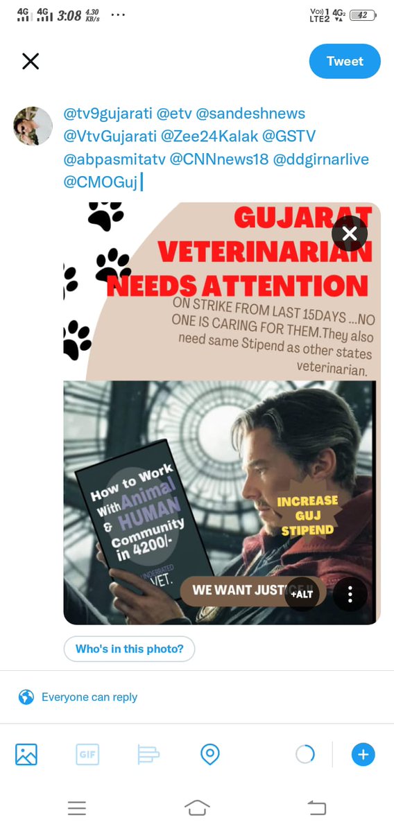 We demands increase stipend allowance of #Veterinarians as par with the #medicos.
When the High court says that Vets are no different from other medical officers. then why are you doing this discrimination...
#Increase_Guj_vets_stipend 
#united_Guj_vets
<a href="/CMOGuj/">CMO Gujarat</a>
<a href="/Bhupendrapbjp/">Bhupendra Patel</a>