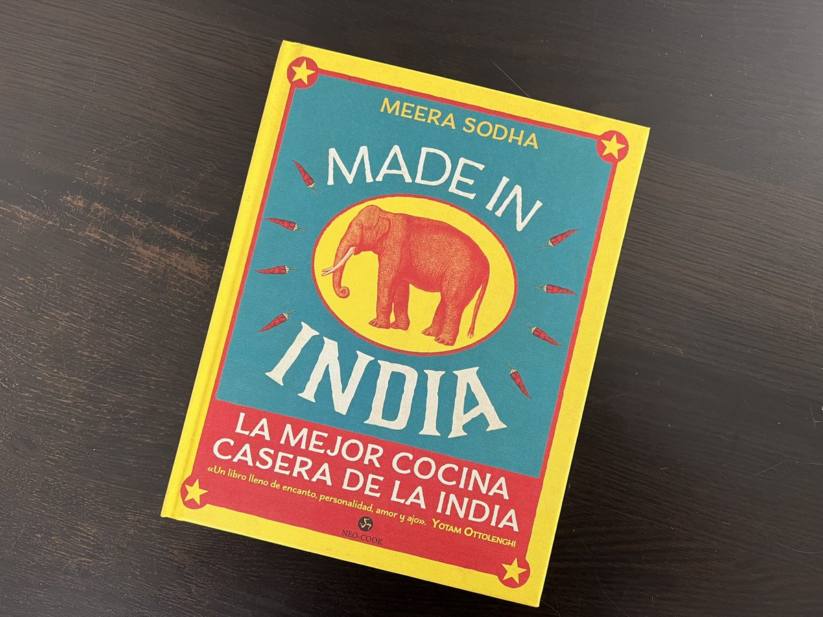 NeoPerson_ed's tweet photo. Ya disponible la 3ª edición de MADE IN INDIA. 🍛 ‼️
El libro de @meerasodha , esencial para cualquier amante de la cocina de la India que quiera preparar platos auténticos en casa. 

Hemos tardado un poquito, pero ya lo tenéis. #NeoCook 😋 https://t.co/yu6VZq2pfz