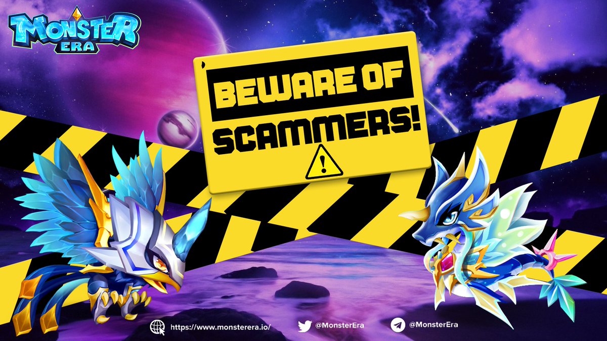 monsterera_io's tweet photo. ⚠️BEWARE OF SCAMMERS⚠️

✅ Admins will only answer your questions or help in the chat box.

❌ FAKE Rose/Monster Era/Admins/Support/Customer Service/Help Desk

❗️ Admins will NEVER ASK YOU TO DM AND DM YOU FIRST https://t.co/oEJzeLQjYi