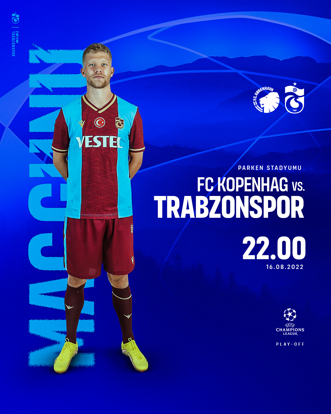 trabzonspor'un kopenhag maçı öncesi paylaşımı