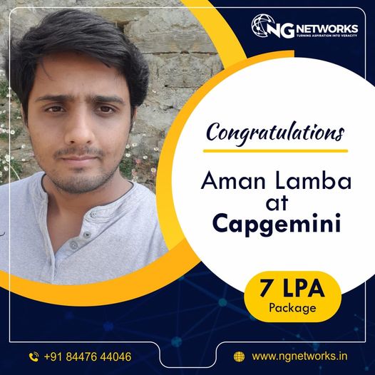 NGNetworks_in's tweet photo. We are pleased to inform you that #AmanLamba has been placed at #Capgemini with a standard hike in salary. Many congratulations on your future.
Boost up your #career! Enroll today!
Contact us: +91-8447644046
#NGNetworks #NetworkingInstitute #NetworkDataSpecialist #Networking https://t.co/XtsAoEp7jI
