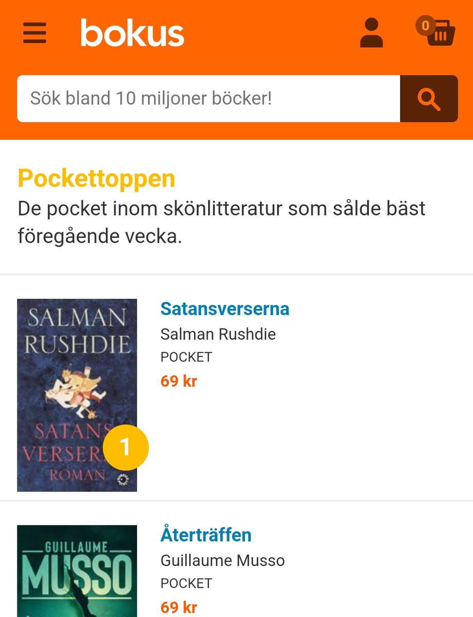 FiaTrots's tweet photo. Salman Rushdies Satansverserna toppar just nu alla bästsäljerlistor världen över. Även i Sverige! ❤️ #satanic_verses https://t.co/BgSGK8ktzb