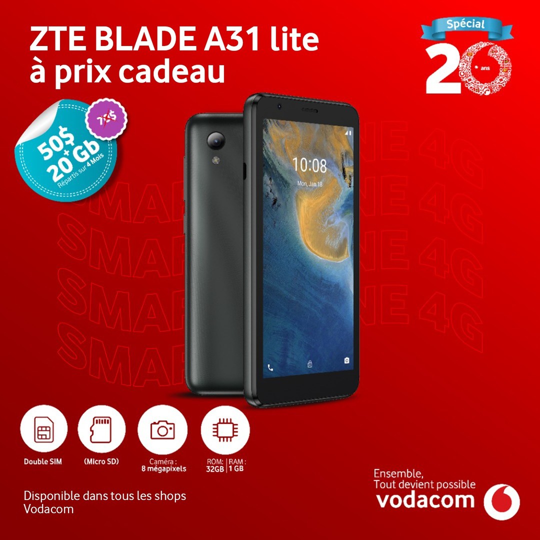 RDC on Twitter "Le ZTE Blade A31 Lite 4G est toujours en